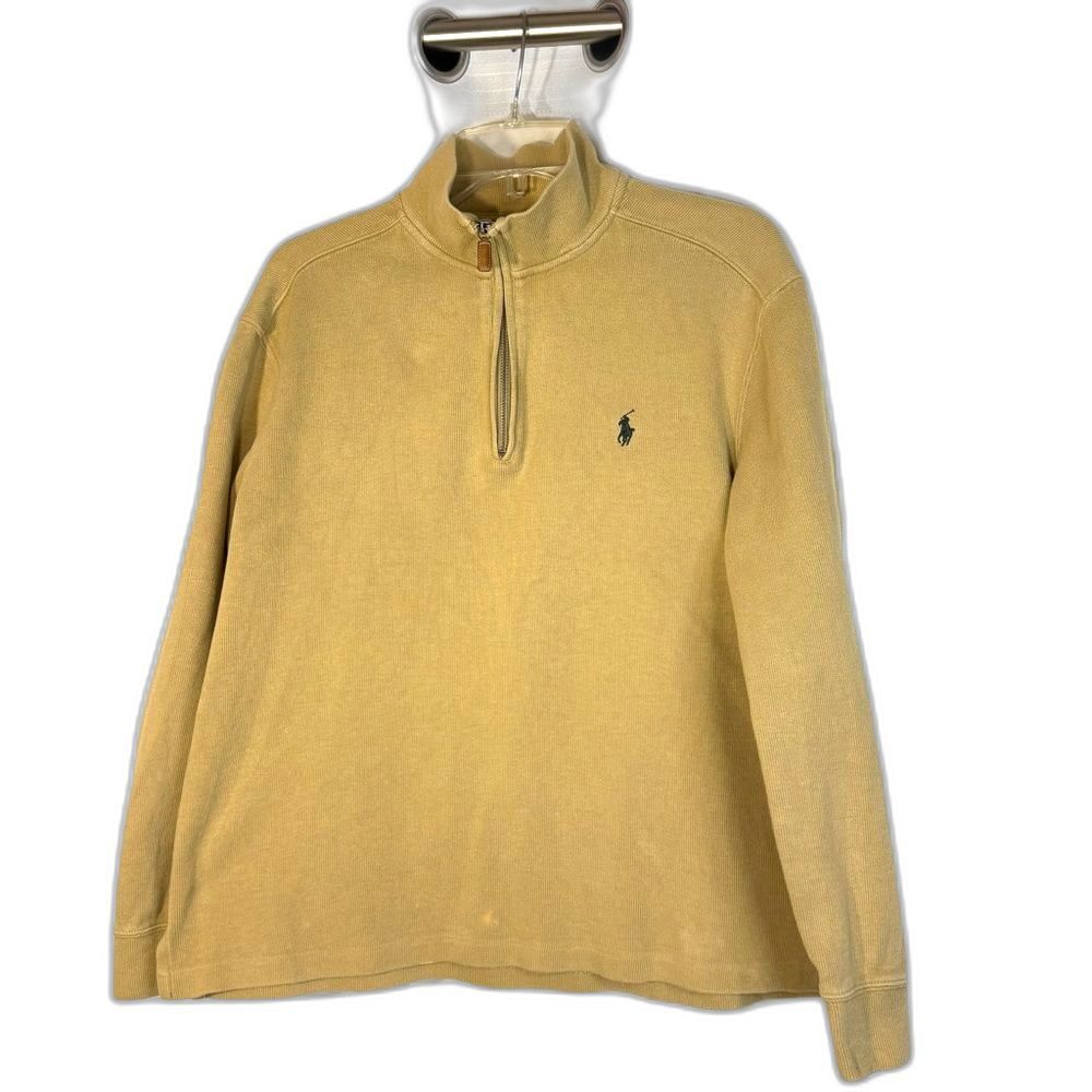 Polo by Ralph Lauren size M Tan Zip Up Sweater